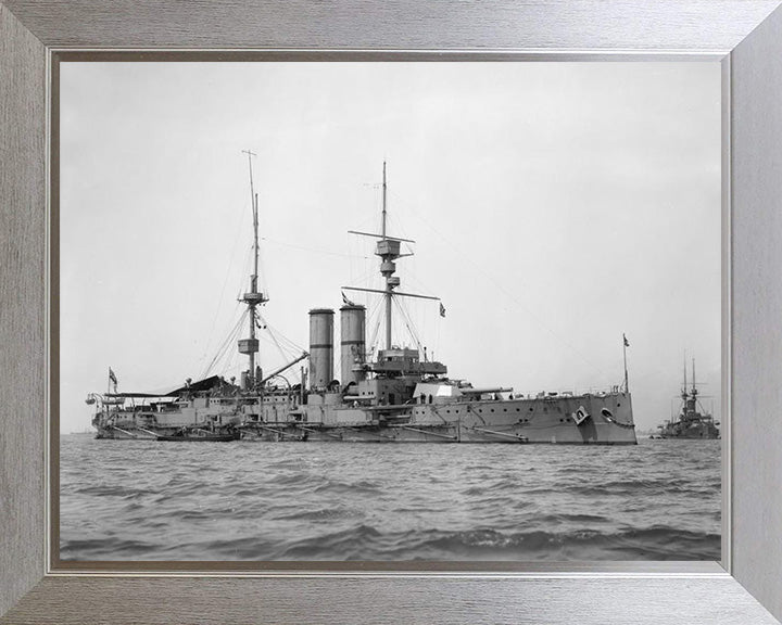 HMS Hibernia (1905) Royal Navy pre dreadnought Battleship Photo Print or Framed Print - Hampshire Prints