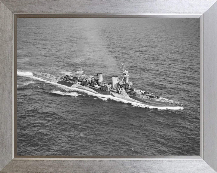 HMS Frobisher D81 Royal Navy Hawkins class heavy cruiser Photo Print or Framed Print - Hampshire Prints