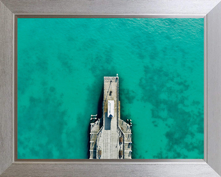 Swanage Pier Dorset from above Photo Print - Canvas - Framed Photo Print - Hampshire Prints