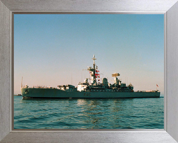 HMS Minerva F45 Royal Navy Leander class Frigate Photo Print or Framed Print - Hampshire Prints