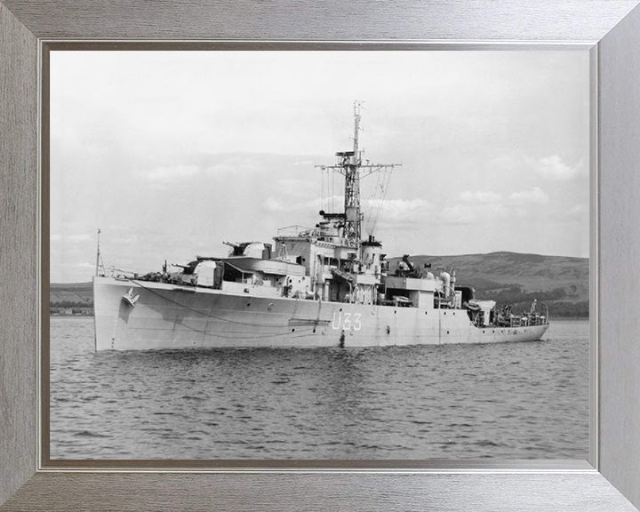 HMS Opossum U33 Royal Navy Black Swan Class sloop Photo Print or Framed Print - Hampshire Prints