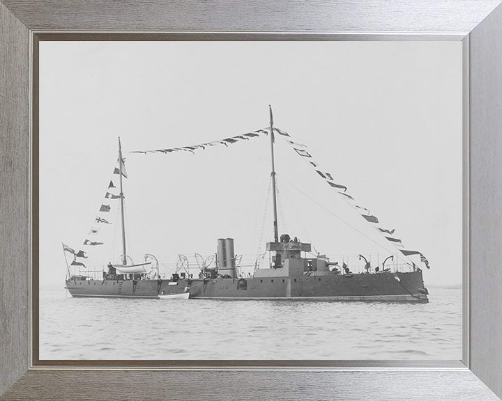 HMS Spider (1887) Royal Navy Grasshopper class torpedo boat Photo Print or Framed Print - Hampshire Prints