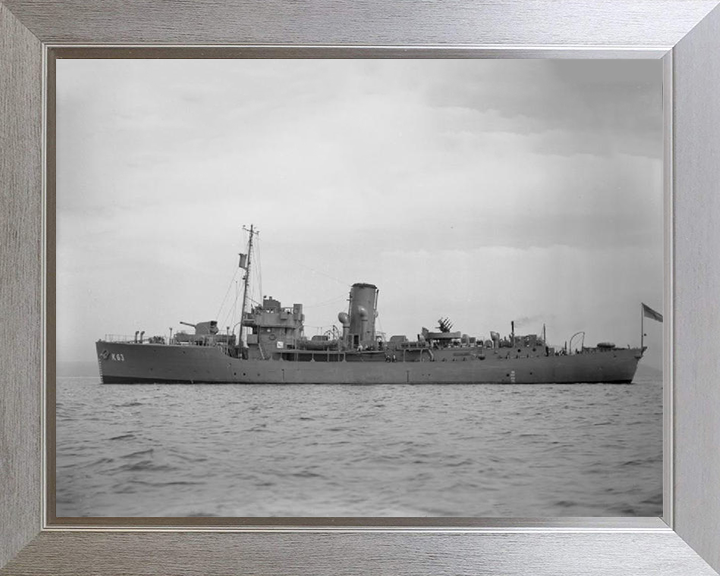 HMS Picotee K63 Royal Navy Flower class corvette Photo Print or Framed Print