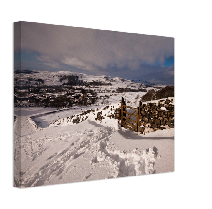The Yorkshire Dales in winter with snow Photo Print - Canvas - Framed Photo Print - Hampshire Prints