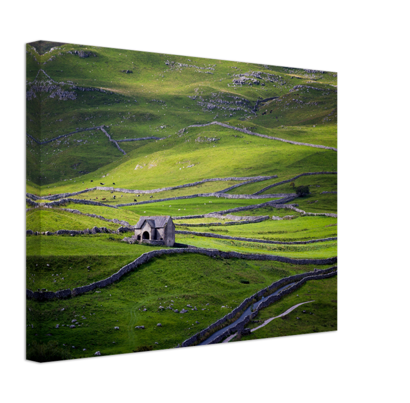 A stone cottage in The Yorkshire Dales Photo Print - Canvas - Framed Photo Print - Hampshire Prints