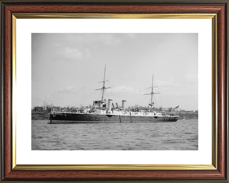 HMS Australia (1886) Royal Navy Orlando class armoured cruiser Photo Print or Framed Photo Print - Hampshire Prints