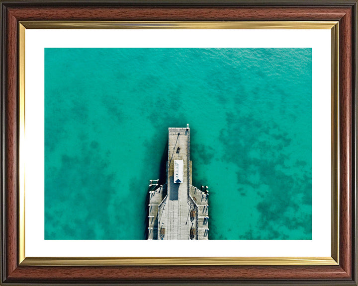 Swanage Pier Dorset from above Photo Print - Canvas - Framed Photo Print - Hampshire Prints