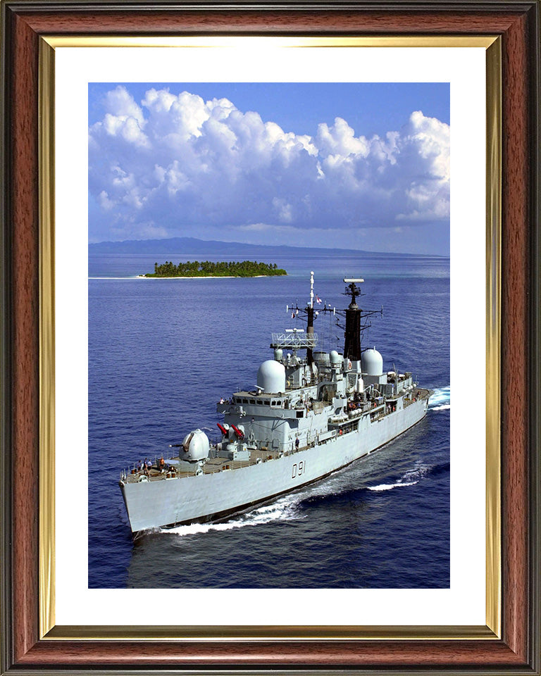 HMS Nottingham D91 Royal Navy Type 42 destroyer Photo Print or Framed Print - Hampshire Prints