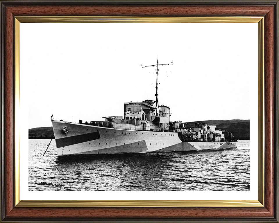 HMS Goathland L27 Royal Navy Hunt class destroyer Photo Print or Framed Print - Hampshire Prints