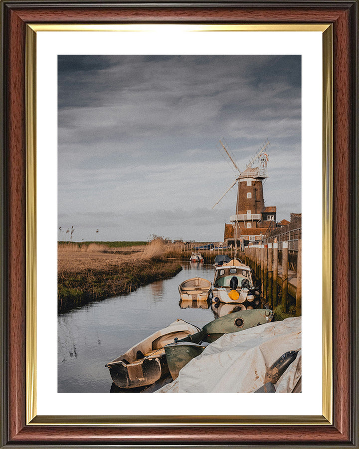 Boats as Cley next the Sea windmill Norfolk Photo Print - Canvas - Framed Photo Print - Hampshire Prints