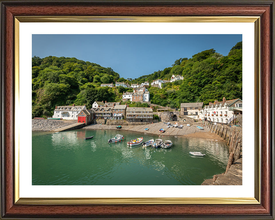 Clovelly harbour Devon in summer Photo Print - Canvas - Framed Photo Print - Hampshire Prints