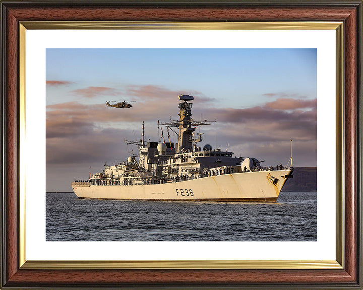 HMS Northumberland F238 Royal Navy type 23 Frigate Photo Print or Framed Print - Hampshire Prints