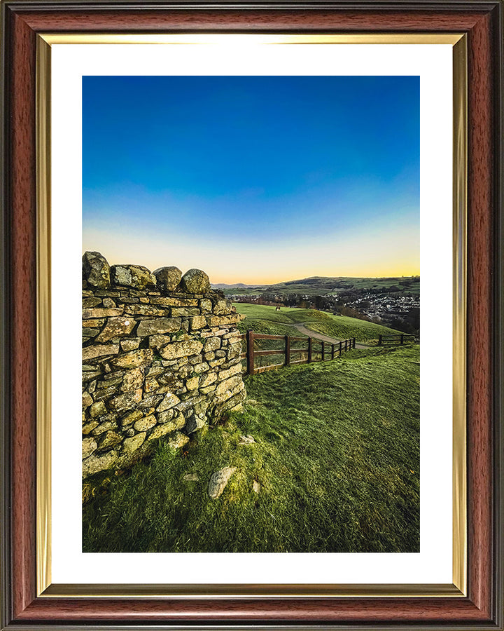 Sunset over Kendal in the Lake District Cumbria Photo Print - Canvas - Framed Photo Print - Hampshire Prints