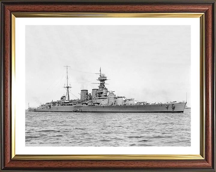 HMS Hood (51) Royal Navy Admiral class battlecruiser Photo Print or Framed Print - Hampshire Prints