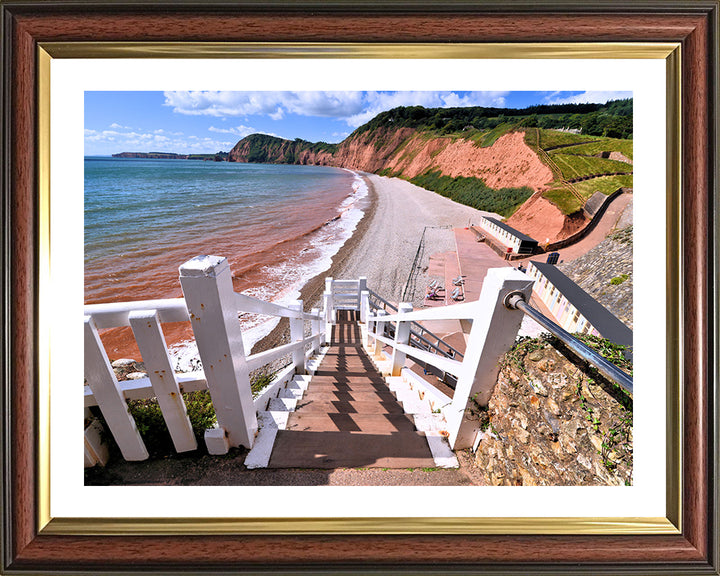 Jacob’s Ladder beach Sidmouth Devon Photo Print - Canvas - Framed Photo Print - Hampshire Prints