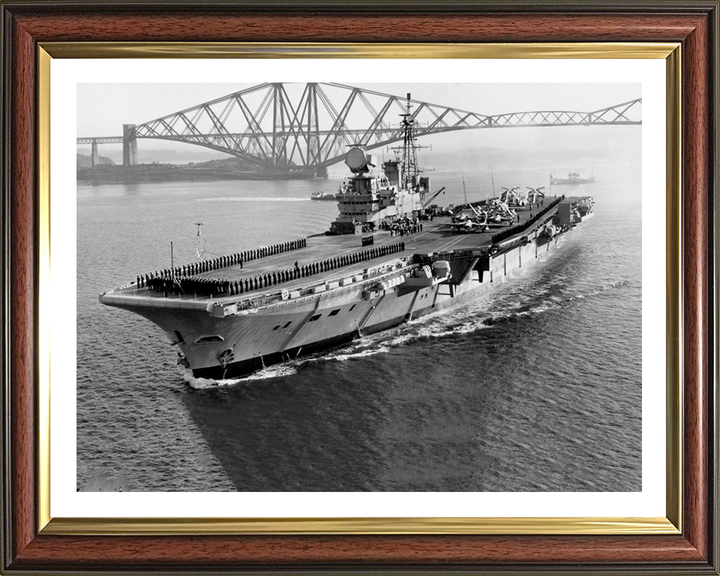 HMS Hermes R12 Royal Navy Centaur class Aircraft carrier Photo Print or Framed Print - Hampshire Prints