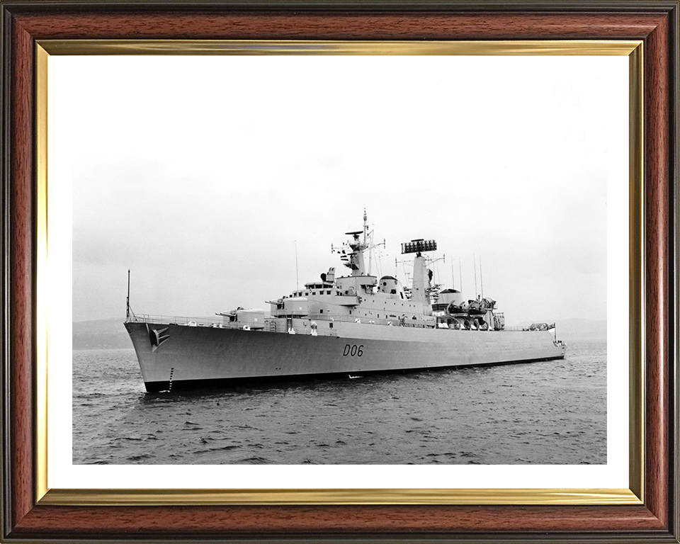 HMS Hampshire D06 Royal Navy County class destroyer Photo Print or Framed Print - Hampshire Prints