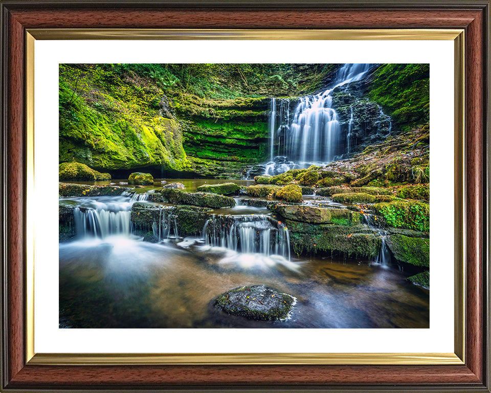 Scaleber Force Waterfall Yorkshire in Summer Photo Print - Canvas - Framed Photo Print - Hampshire Prints