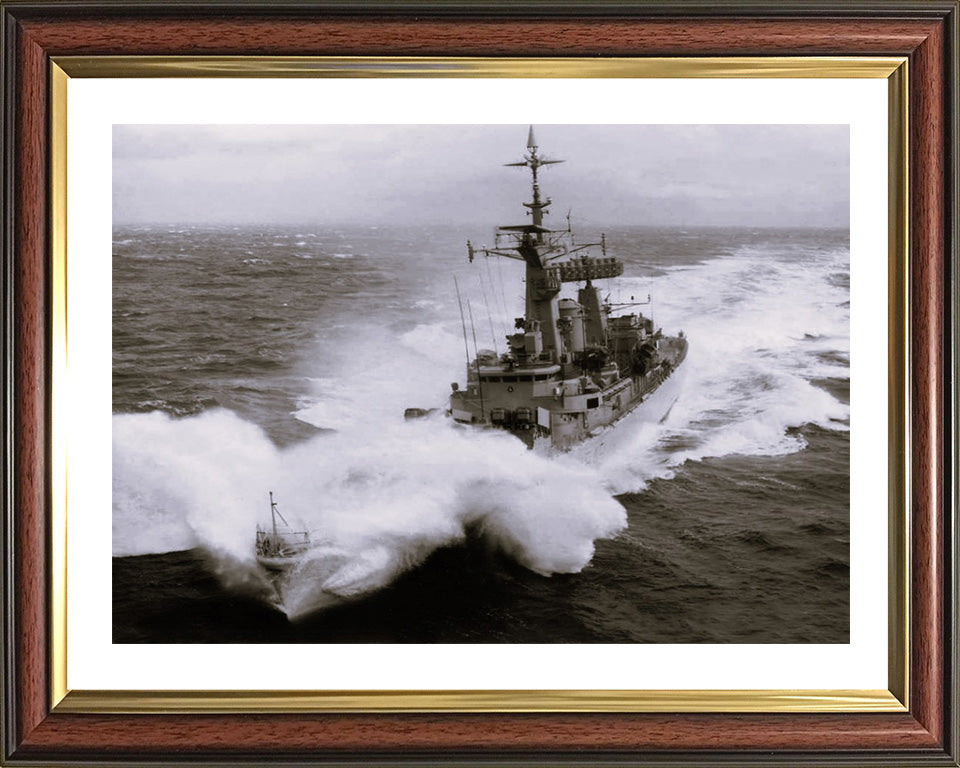 HMS Minerva F45 Royal Navy Leander class Frigate Photo Print or Framed Print - Hampshire Prints