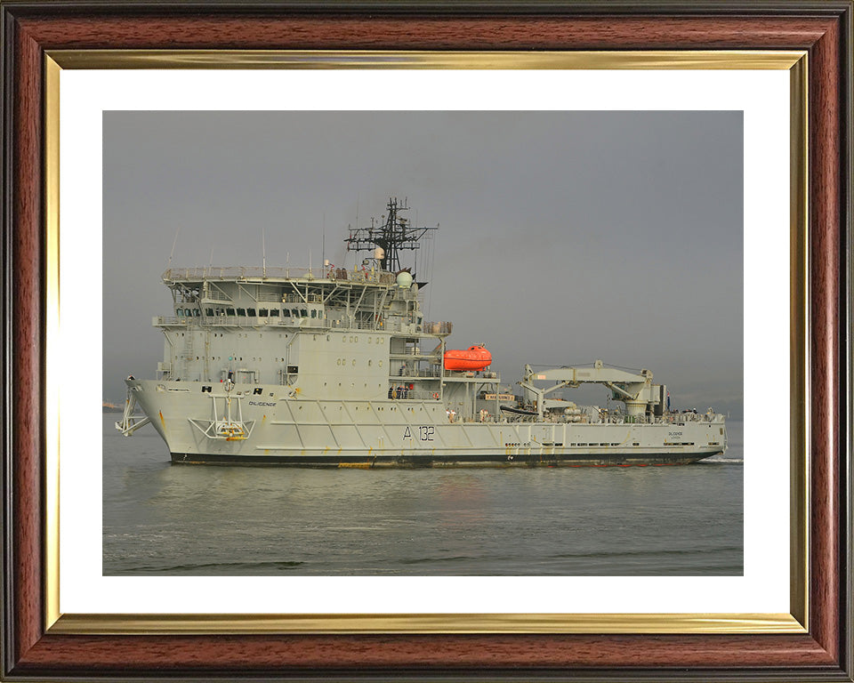 RFA Diligence A132 Royal Fleet Auxiliary forward repair ship Photo Print or Framed Print - Hampshire Prints