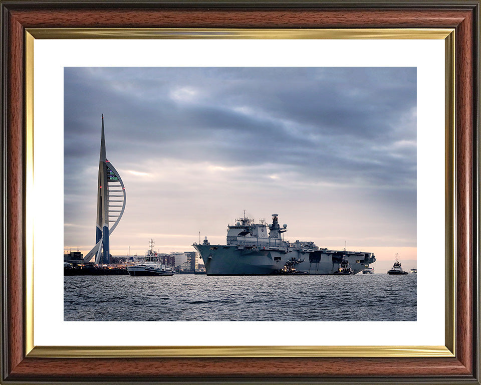 HMS Ocean L12 Royal Navy helicopter carrier Photo Print or Framed Print - Hampshire Prints