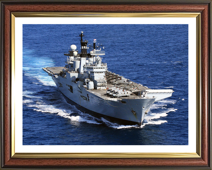 HMS Illustrious R06 Royal Navy Invincible class Aircraft Carrier Photo Print or Framed Print - Hampshire Prints