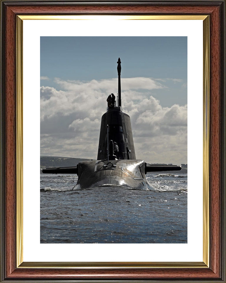 HMS Ambush S120 Royal Navy Astute class Submarine Photo Print or Framed Print - Hampshire Prints