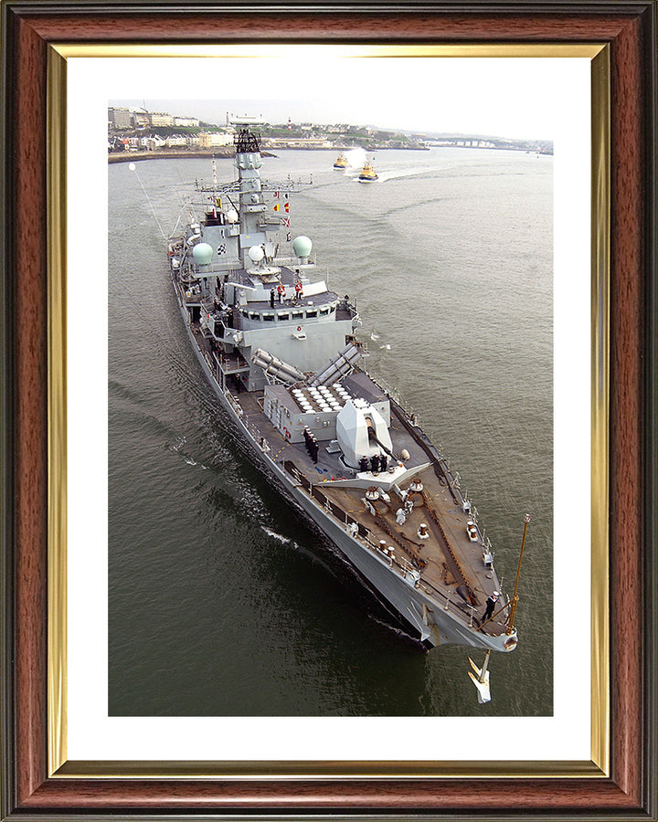 HMS Norfolk F230 Royal Navy type 23 Frigate Photo Print or Framed Print - Hampshire Prints