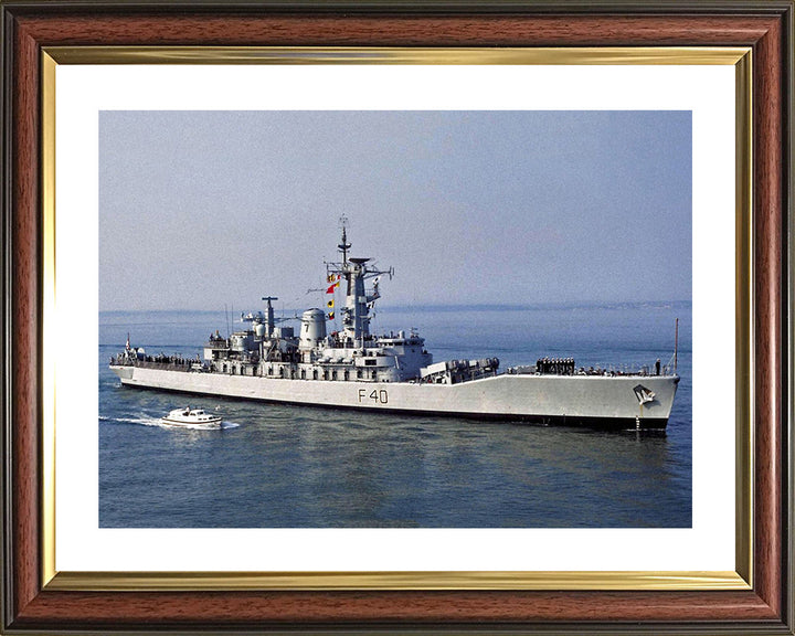 HMS Sirius F40 Royal Navy Leander class frigate Photo Print or Framed Print - Hampshire Prints