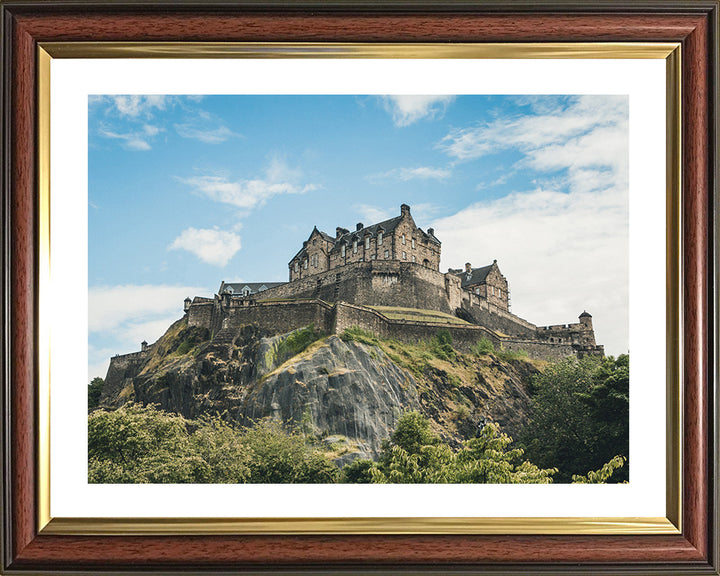 Edinburgh Castle Scotland from below Photo Print - Canvas - Framed Photo Print - Hampshire Prints