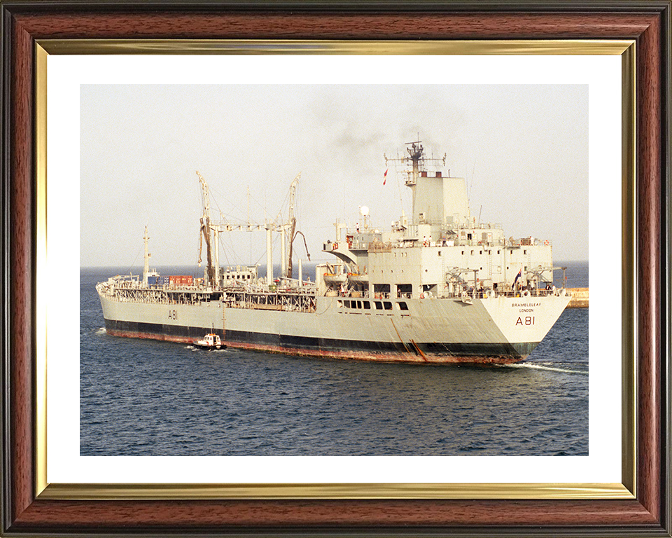 RFA Brambleleaf A81 Royal Fleet Auxiliary Leaf class support tanker Photo Print or Framed Print - Hampshire Prints