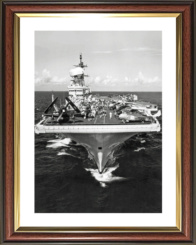 HMS Victorious R38 Royal Navy Illustrious class aircraft carrier Photo Print or Framed Print - Hampshire Prints