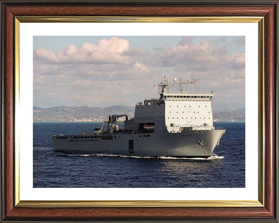 RFA Mounts Bay L3008 Royal Fleet Auxiliary Bay class auxiliary dock landing ship Photo Print or Framed Print - Hampshire Prints