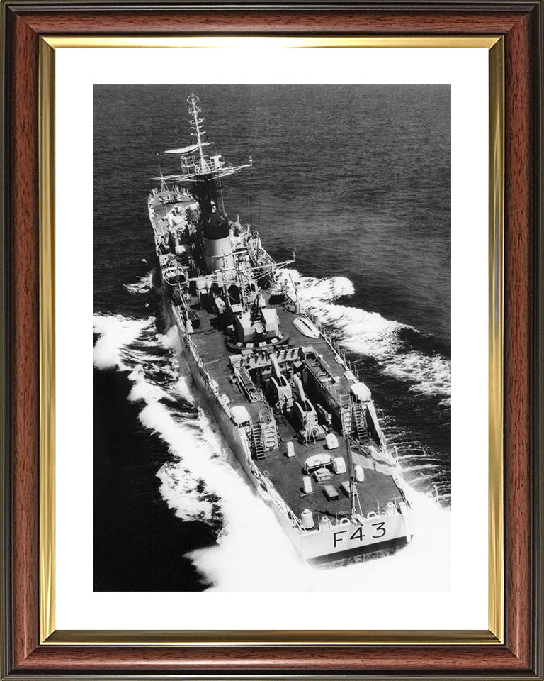 HMS Torquay F43 Royal Navy Whitby class frigate Photo Print or Framed Print - Hampshire Prints