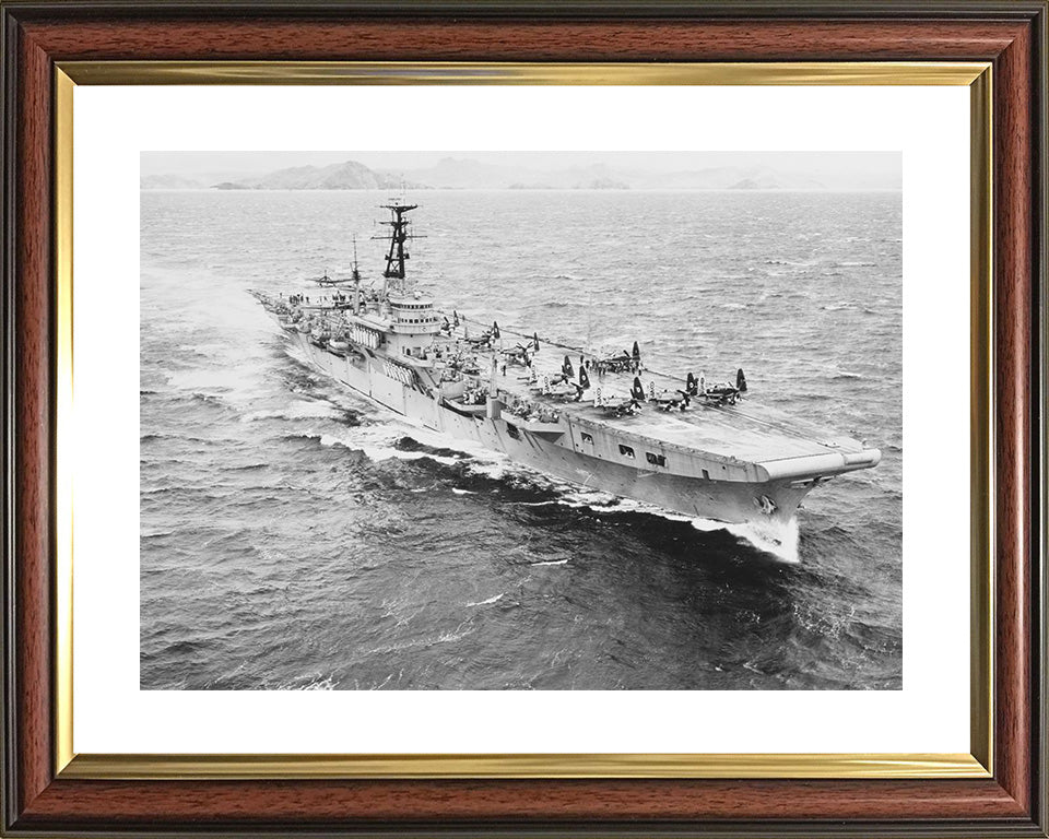 HMS Triumph R16 Royal Navy Colossus class aircraft carrier Photo Print or Framed Print - Hampshire Prints