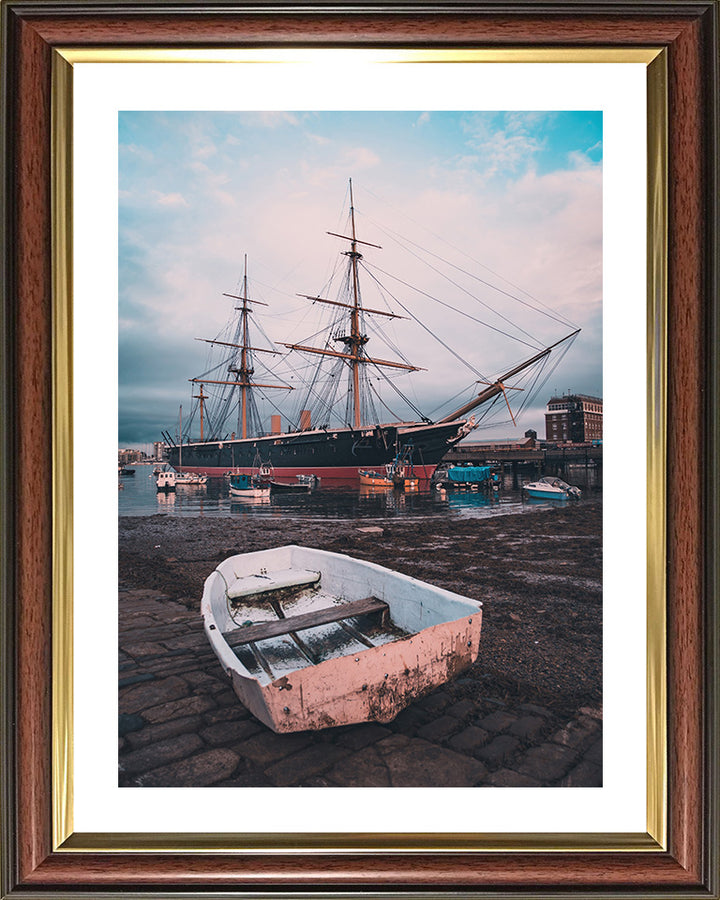 HMS Warrior birthed at Portsmouth Hampshire UK Photo Print - Canvas - Framed Photo Print - Hampshire Prints