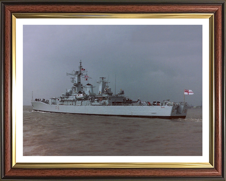 HMS Galatea F18 Royal Navy Leander Class Frigate Photo Print or Framed Print - Hampshire Prints