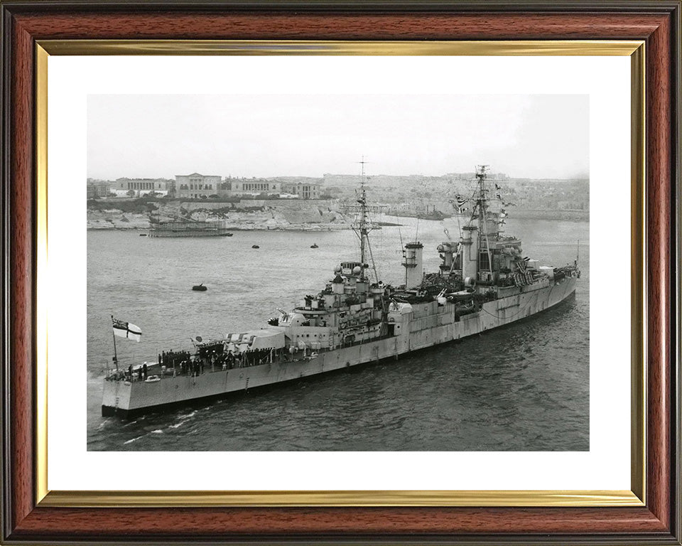 HMS Superb (25) Royal Navy Minotaur class light cruiser Photo Print or Framed Photo Print - Hampshire Prints