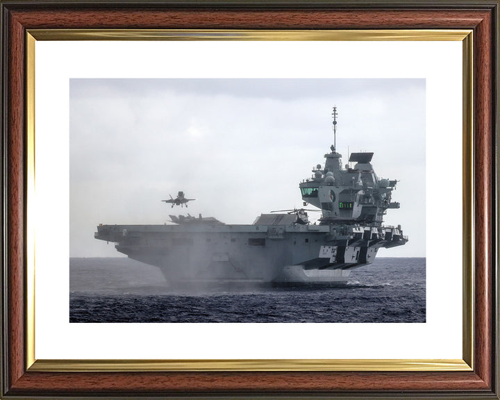 HMS Queen Elizabeth R08 Royal Navy Queen Elizabeth Class Aircraft Carrier Photo Print or Framed Print - Hampshire Prints