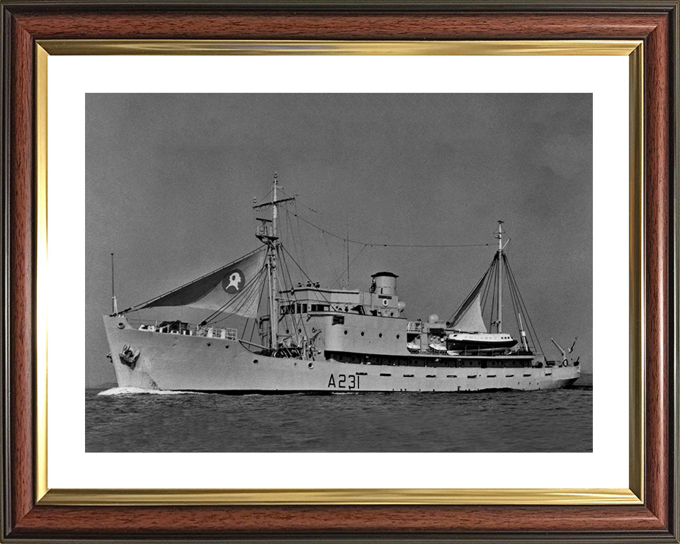 HMS Reclaim A231 Royal Navy submarine rescue vessel Photo Print or Framed Print - Hampshire Prints