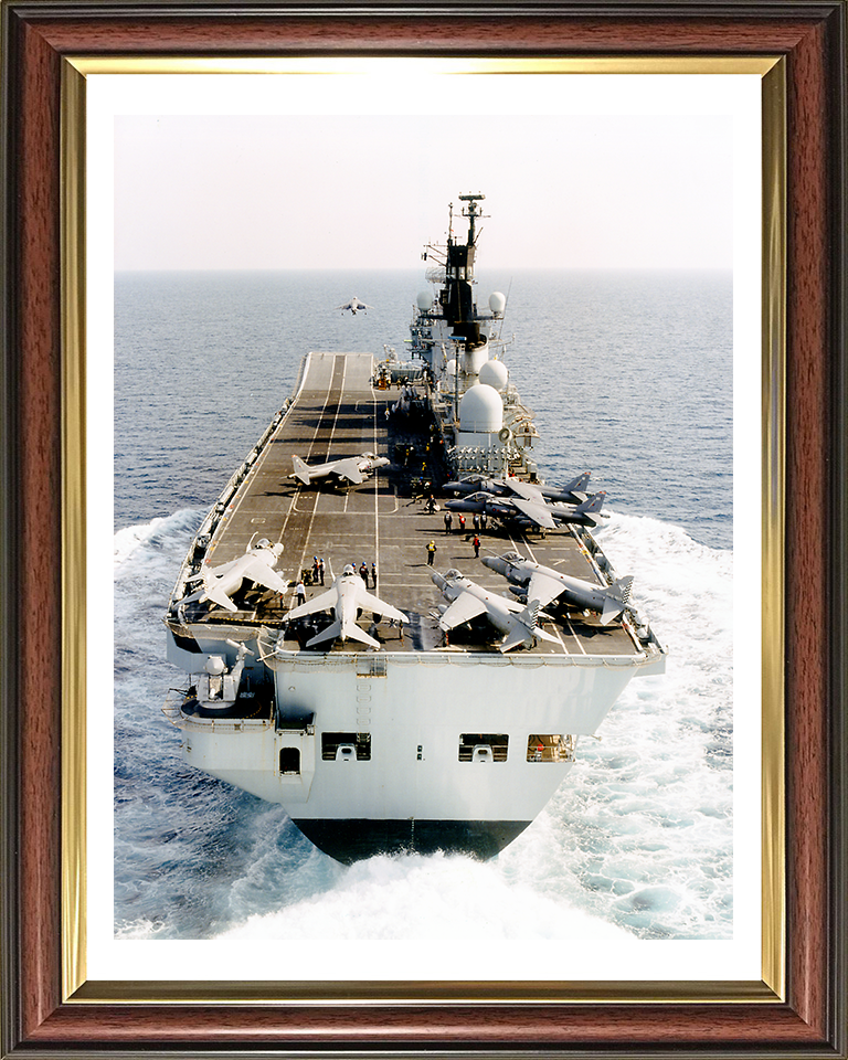 HMS Illustrious R06 Royal Navy Invincible class Aircraft Carrier Photo Print or Framed Print - Hampshire Prints