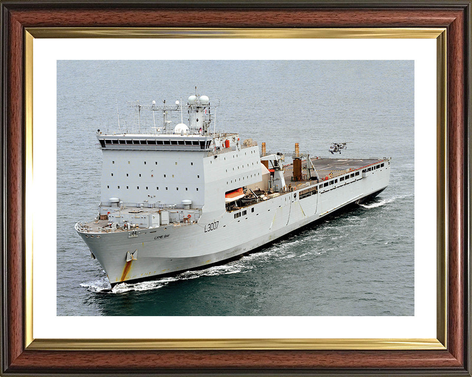 RFA Lyme Bay L3007 Royal Fleet Auxiliary Bay class auxiliary dock landing ship Photo Print or Framed Print - Hampshire Prints