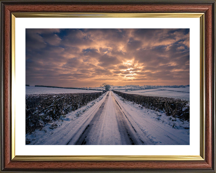 A road through the Lake District to Kirkby Lonsdale Cumbria Photo Print - Canvas - Framed Photo Print - Hampshire Prints