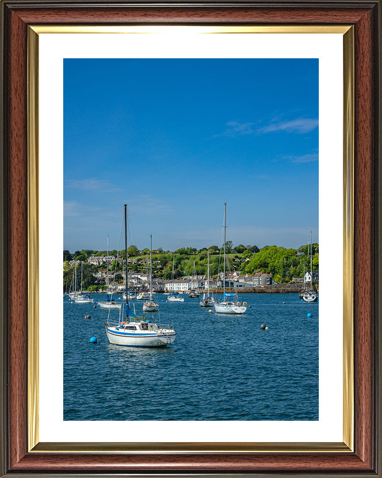 Falmouth harbour Cornwall in summer Photo Print - Canvas - Framed Photo Print - Hampshire Prints