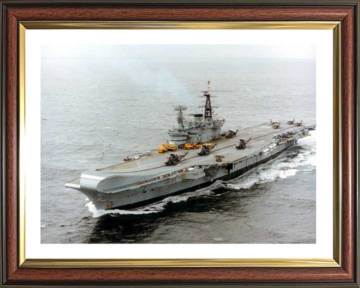 HMS Hermes R12 | Photo Print | Framed Print | Centaur Class | Aircraft Carrier | Royal Navy