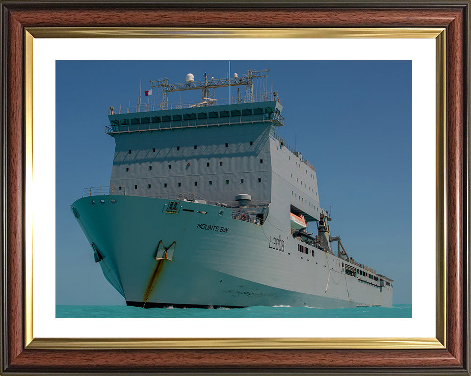 RFA Mounts Bay L3008 Royal Fleet Auxiliary Bay class auxiliary dock landing ship Photo Print or Framed Print - Hampshire Prints