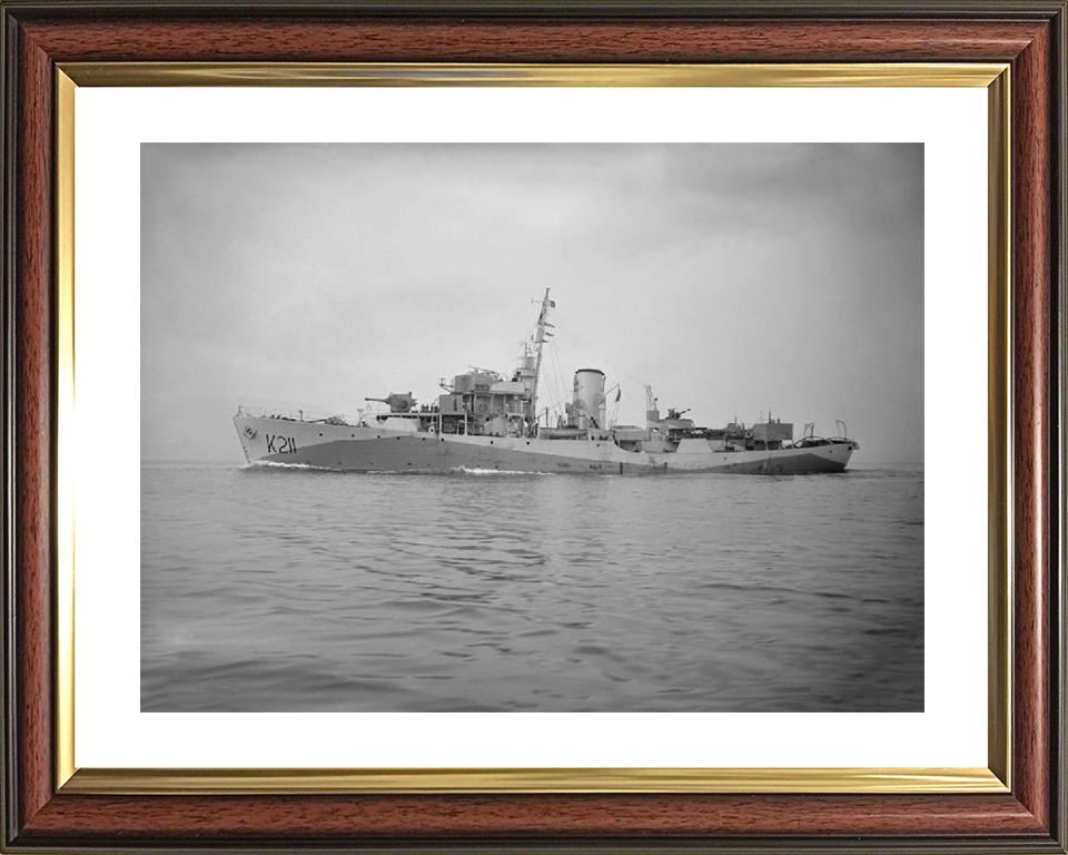 HMS Snowflake K211 Royal Navy Flower class corvette Photo Print or Framed Print