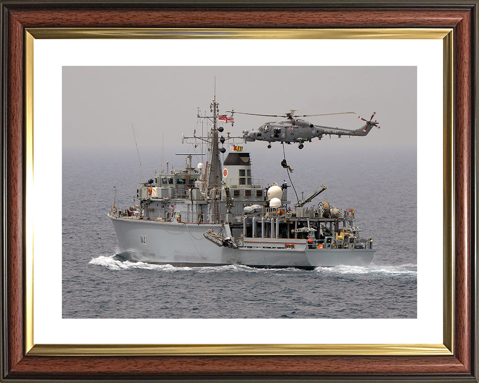 HMS Quorn M41 Royal Navy Hunt class mine countermeasures vessel Photo Print or Framed Print - Hampshire Prints