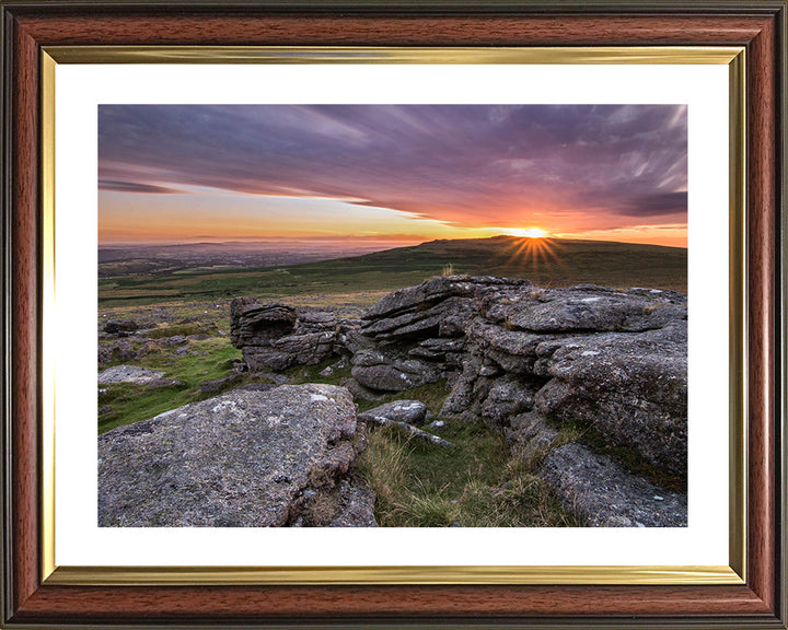 Dartmoor national park Devon at sunset Photo Print - Canvas - Framed Photo Print - Hampshire Prints