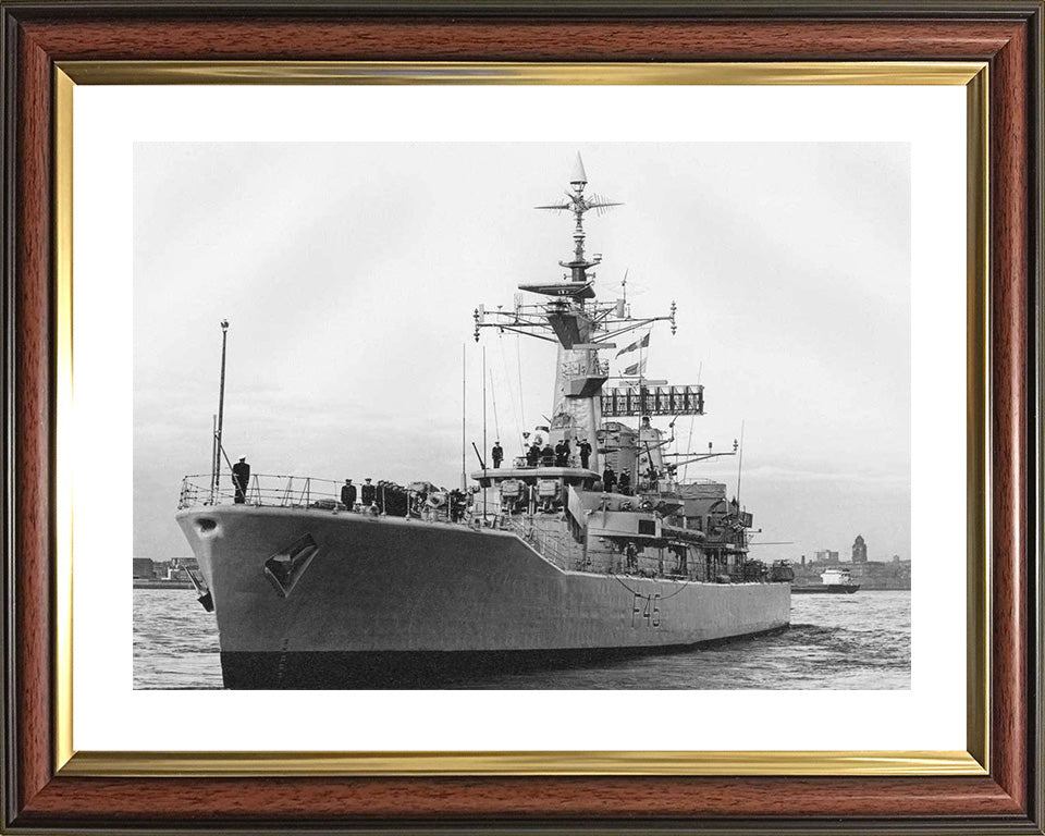 HMS Minerva F45 Royal Navy Leander class Frigate Photo Print or Framed Print - Hampshire Prints